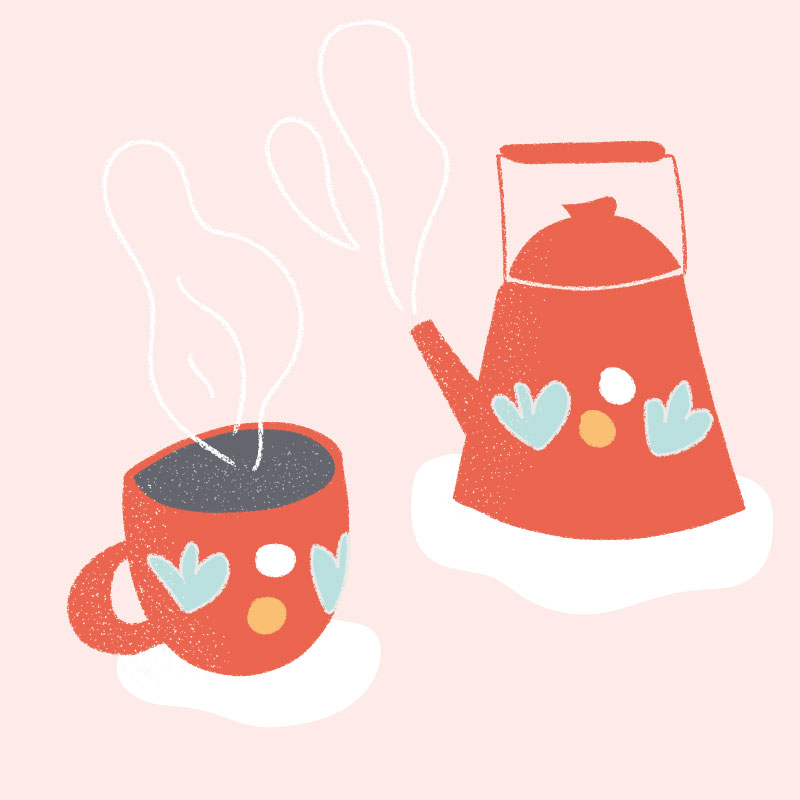 illustration thé