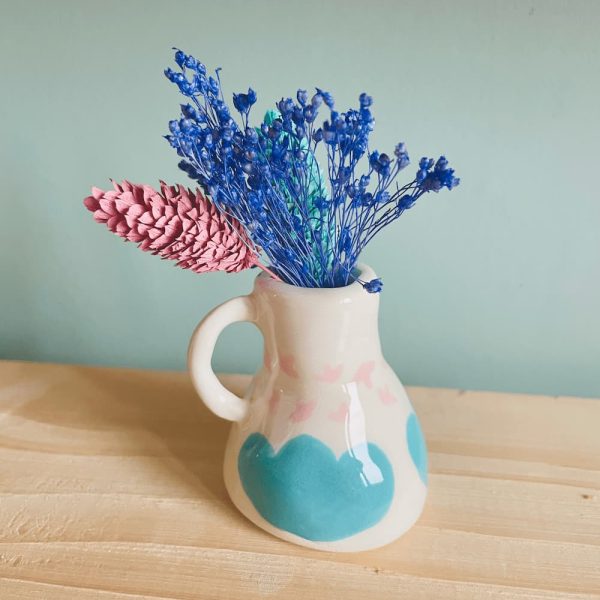mini vase blue