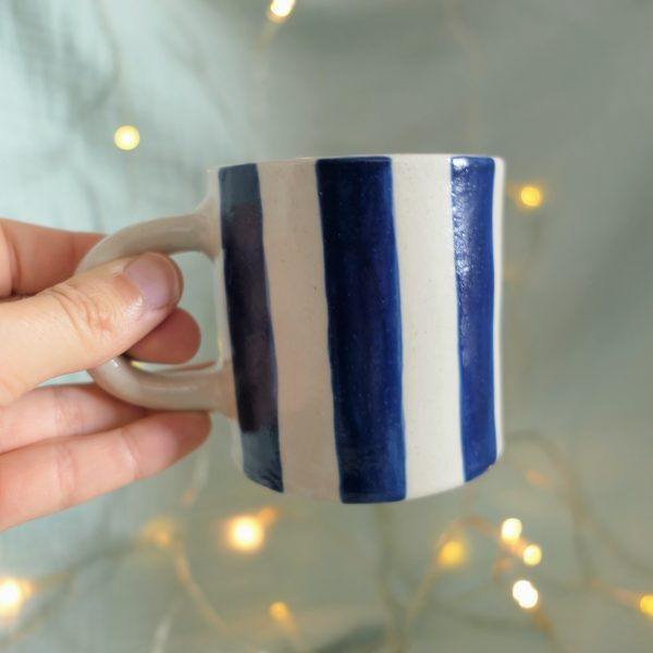 Tasse rayure bleu L